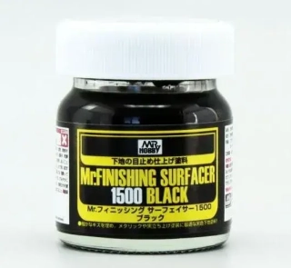 Mr. Finishing Surfacer 1500 Black (primer) / Stříkací tmel černý 40ml